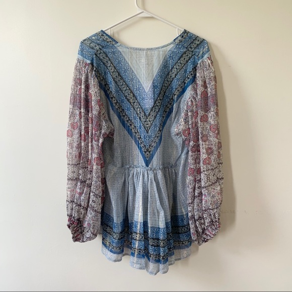NWT Free People Small Aliyah Tunic Blue Purple - Picture 3 of 7